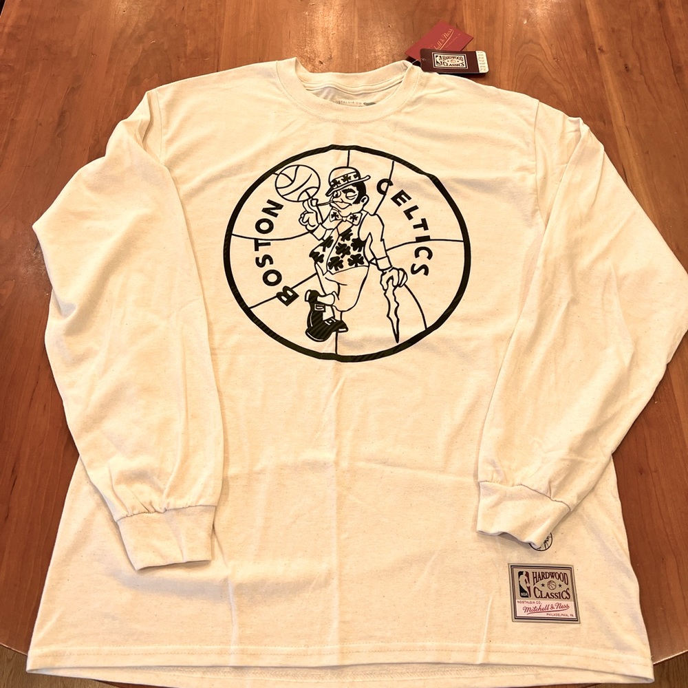 M&N x Uninterrupted Longsleeve Boston Celtics Shirt NWT